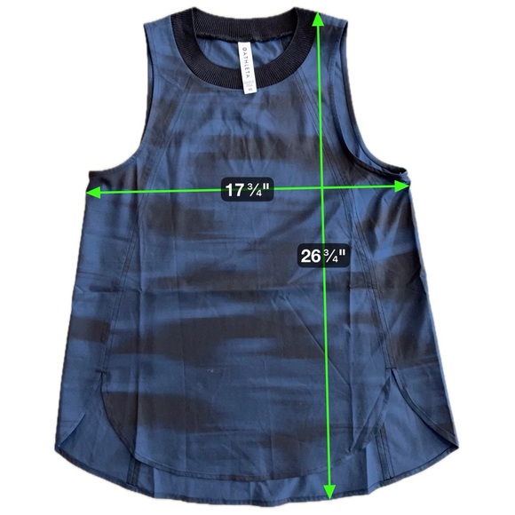NEW Athleta Women's Zephyr Black and Blue Tank Top | XS - Picture 6 of 6